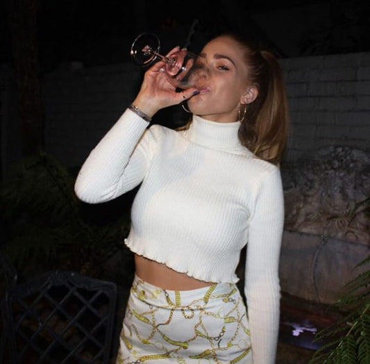 Ribbed Polo Crop